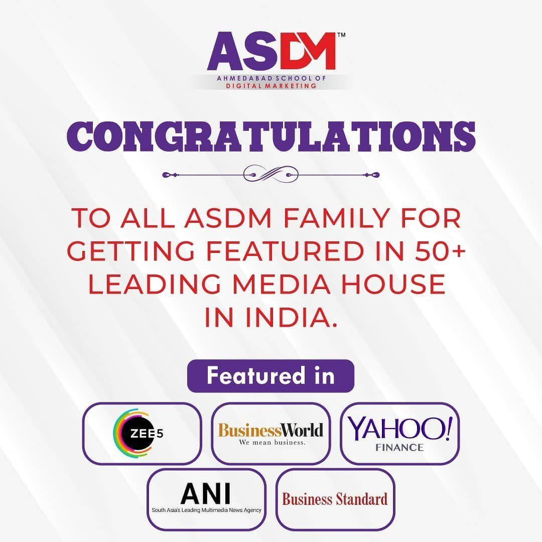 ASDM FEATURED IN LEADING MEDIA HOUSES